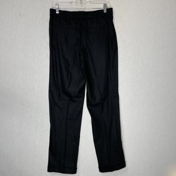 J. Jill Linen Stretch Pull-On Pants Size Small Black Old Money Office Business - Picture 5 of 12